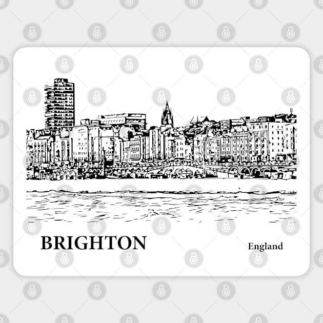 Brighton England Magnet by Lakeric